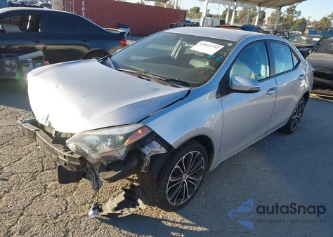 2016 Toyota Corolla S Plus из США, поврежденный, VIN 2T1BURHE3GC640785